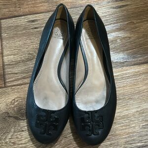 Tory Burch Black on Black Ballet shoes